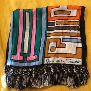 Oscar de la Renta silk scarf